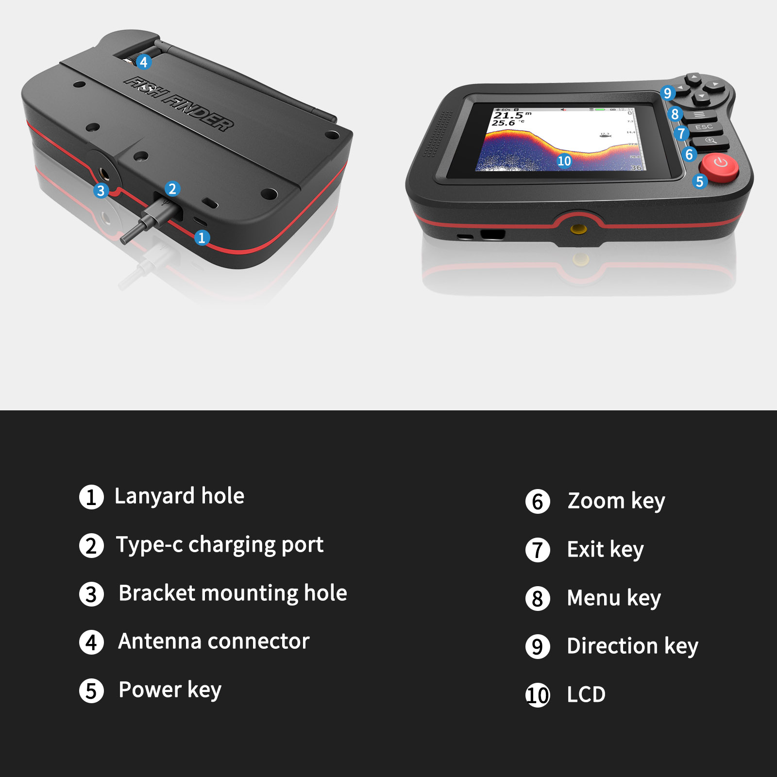 Smart Fish Finder - Portable F - Fishing Depth Finder 评论和价格