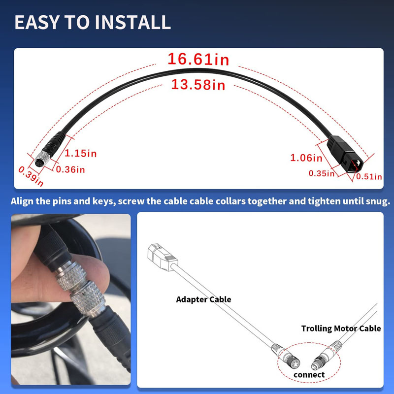 Universal Sonar Transducer Ada - Fish Finder Cable 评论和价格
