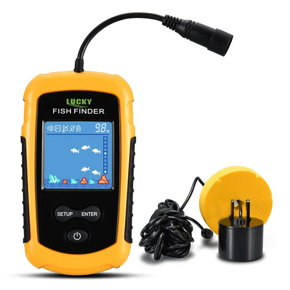 Lucky LCD Color Screen Portabl - Fish Finder Battery 评论和价格