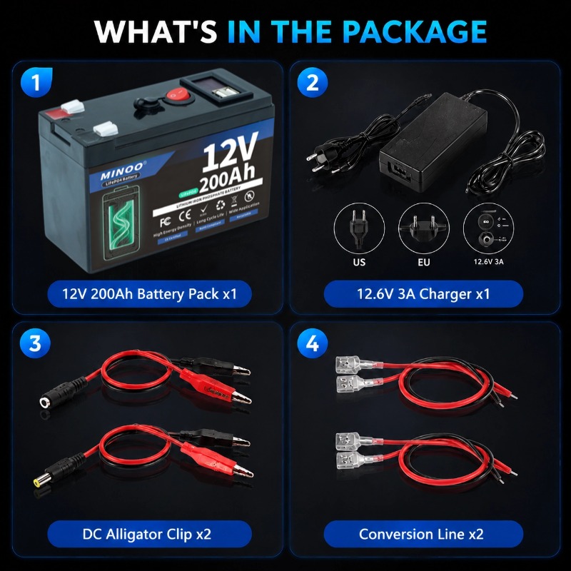 12V 200Ah LiFePO4 Battery Deep - Fish Finder Charger 评论和价格