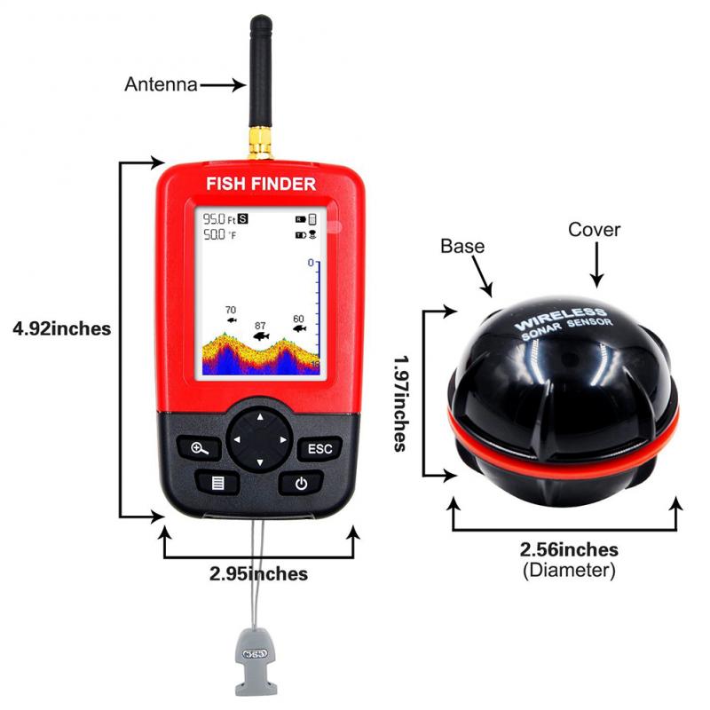 Portable Depth Fish Finder wit - Fishing Depth Finder 评论和价格