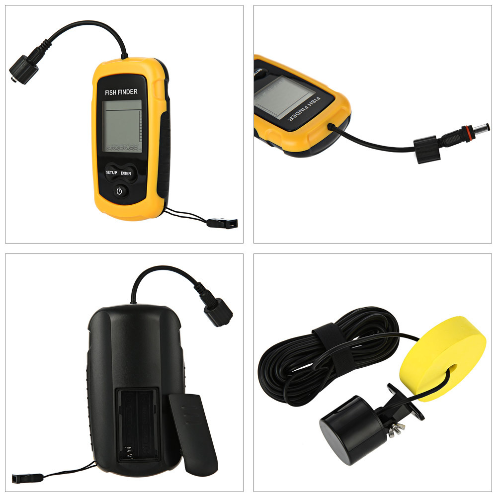 Alarm 100M Portable Sonar Fish - Fishing Depth Finder 评论和价格