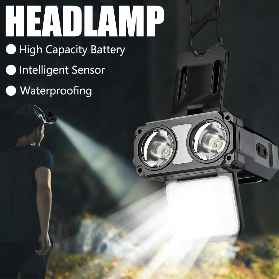 Sensor COB LED Headlamp Cap Cl - Fish Finder Battery 评论和价格