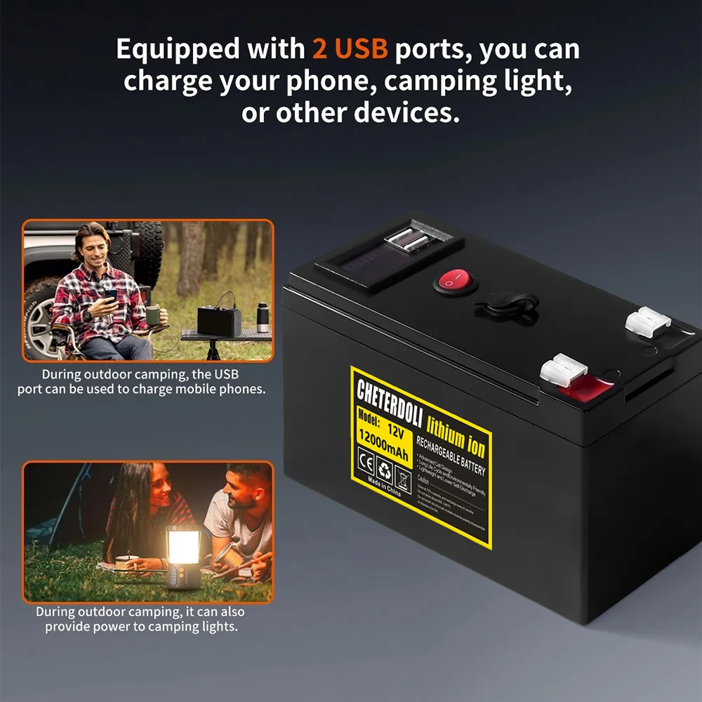 Portable 12V 12Ah Rechargeable - Fish Finder Portable 评论和价格